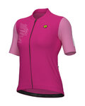 ALÉ Kurzarm Fahrradtrikot - FOLLOW ME PR-E - Rosa