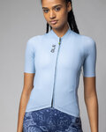 ALÉ Kurzarm Fahrradtrikot - COLOR BLOCK PRAGMA - Hellblau
