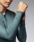 ALÉ Langarm Fahrradtrikot für den Sommer - PRAGMA COLOR BLOCK - Grün