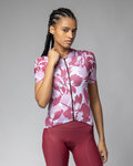ALÉ Kurzarm Fahrradtrikot - FLOWER PRAGMA - Weiß/Rot