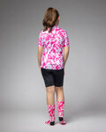 ALÉ Kurzarm Fahrradtrikot - ESSENZA KID - Rosa/Weiß