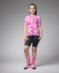ALÉ Kurzarm Fahrradtrikot - ESSENZA KID - Rosa/Weiß