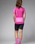 ALÉ Kurzarm Fahrradtrikot - FOLLOW ME KID - Rosa