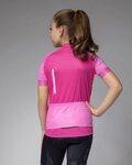 ALÉ Kurzarm Fahrradtrikot - FOLLOW ME KID - Rosa