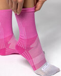 ALÉ Klassische Fahrradsocken - COLOR BLOCK - Rosa