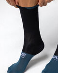 ALÉ Klassische Fahrradsocken - SLIDE - Schwarz/Blau
