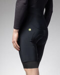 ALÉ Kurze Fahrradhose mit Trägern - PRAGMA WINTER 2.0 - Schwarz