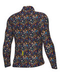 ALÉ Langarm Fahrradtrikot für den Winter - PRAGMA FLOWERY - Schwarz/mehrfarbig
