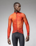 ALÉ Langarm Fahrradtrikot für den Winter - PR-E STELLAR - Orange