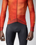 ALÉ Langarm Fahrradtrikot für den Winter - PR-E STELLAR - Orange