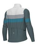 ALÉ Langarm Fahrradtrikot für den Winter - WOOL LINE - Blau/Grau