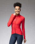 ALÉ Langarm Fahrradtrikot für den Winter - PRAGMA FONDO 3.0 LADY - Rot