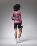 ALÉ Langarm Fahrradtrikot für den Winter - PRAGMA FLOWERY LADY - Rosa/mehrfarbig