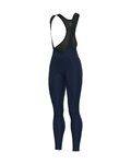 ALÉ Lange Fahrradhose mit Trägern - PRAGMA WINTER - Blau