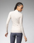 ALÉ Langarm Fahrradtrikot für den Winter - R-EV1 WARM RACE 2.0 LADY - Elfenbein