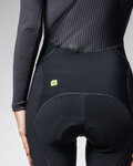 ALÉ 3/4 lange Fahrradhose mit Träger  - PRAGMA WINTER - Schwarz