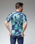 ALÉ Kurzarm Fahrradtrikot - TECHNO PR-E - Grün/Blau