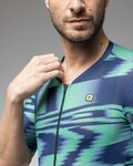 ALÉ Kurzarm Fahrradtrikot - TECHNO PR-E - Grün/Blau