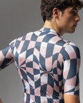 ALÉ Kurzarm Fahrradtrikot - PR-E MULTIVERSO 2.0 - Weiß/Blau/Rosa