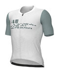 ALÉ Kurzarm Fahrradtrikot - PR-E MEGABYTE 2.0 - Weiß/Blau