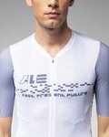 ALÉ Kurzarm Fahrradtrikot - PR-E MEGABYTE 2.0 - Weiß/Blau
