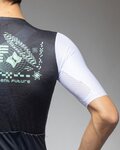 ALÉ Kurzarm Fahrradtrikot - PR-E MEGABYTE 2.0 - Schwarz/Weiß