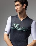 ALÉ Kurzarm Fahrradtrikot - PR-E MEGABYTE 2.0 - Schwarz/Weiß