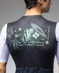 ALÉ Kurzarm Fahrradtrikot - PR-E MEGABYTE 2.0 - Schwarz/Weiß