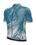 ALÉ Kurzarm Fahrradtrikot - FAN PR-E - Blau/Weiß