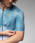 ALÉ Kurzarm Fahrradtrikot - FAN PR-E - Blau/Weiß
