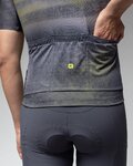 ALÉ Kurzarm Fahrradtrikot - OFF ROAD - GRAVEL TRACCIA - Schwarz/Gelb/Lila