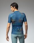 ALÉ Kurzarm Fahrradtrikot - OFF ROAD - GRAVEL TRACCIA - Blau