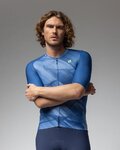ALÉ Kurzarm Fahrradtrikot - PRAGMA CRASH - Blau