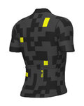 ALÉ Kurzarm Fahrradtrikot - PRAGMA PIXEL - Grau/Schwarz