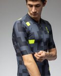 ALÉ Kurzarm Fahrradtrikot - PRAGMA PIXEL - Grau/Schwarz