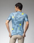 ALÉ Kurzarm Fahrradtrikot - PRAGMA PIXEL - Blau