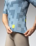 ALÉ Kurzarm Fahrradtrikot - PRAGMA PIXEL - Blau