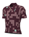 ALÉ Kurzarm Fahrradtrikot - PRAGMA PIXEL - Lila