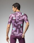 ALÉ Kurzarm Fahrradtrikot - PRAGMA PIXEL - Lila