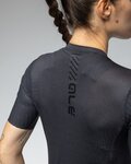 ALÉ Kurzarm Fahrradtrikot - EARTHY STYLE 2.0 PR-E - Schwarz