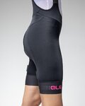 ALÉ Kurze Fahrradhose mit Trägern - PRAGMA TRAGUARDO 2.0 - Schwarz