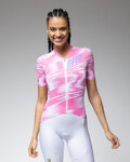 ALÉ Kurzarm Fahrradtrikot - TECHNO PR-E - Rosa/Weiß
