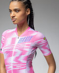 ALÉ Kurzarm Fahrradtrikot - TECHNO PR-E - Rosa/Weiß
