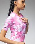 ALÉ Kurzarm Fahrradtrikot - TECHNO PR-E - Rosa/Weiß