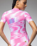 ALÉ Kurzarm Fahrradtrikot - TECHNO PR-E - Rosa/Weiß