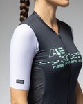 ALÉ Kurzarm Fahrradtrikot - MEGABYTE 2.0 PR-E - Schwarz/Weiß