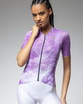 ALÉ Kurzarm Fahrradtrikot - PR-E FAN - Weiß/Lila