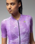 ALÉ Kurzarm Fahrradtrikot - PR-E FAN - Weiß/Lila