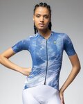 ALÉ Kurzarm Fahrradtrikot - PR-E FAN - Blau/Weiß