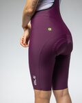 ALÉ Kurze Fahrradhose mit Trägern - R-EV1 GO - bordeaux